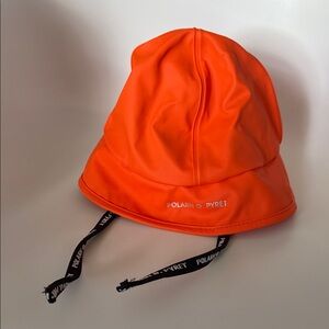 Polarn O. Pyret Vibrant Orange Rain Hat 2-6 yrs